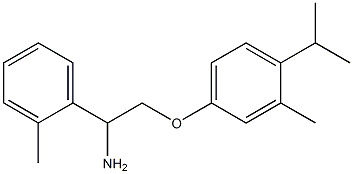 4-[2-amino-2-(2-methylphenyl)ethoxy]-2-methyl-1-(propan-2-yl)benzene Structure