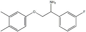 4-[2-amino-2-(3-fluorophenyl)ethoxy]-1,2-dimethylbenzene Structure