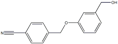 4-[3-(hydroxymethyl)phenoxymethyl]benzonitrile 구조식 이미지