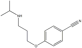 4-[3-(propan-2-ylamino)propoxy]benzonitrile 구조식 이미지