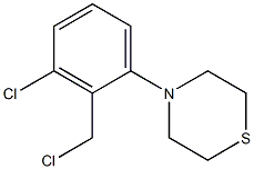 4-[3-chloro-2-(chloromethyl)phenyl]thiomorpholine Structure