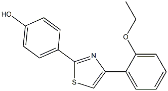 4-[4-(2-ethoxyphenyl)-1,3-thiazol-2-yl]phenol 구조식 이미지