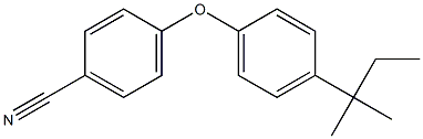 4-[4-(2-methylbutan-2-yl)phenoxy]benzonitrile 구조식 이미지