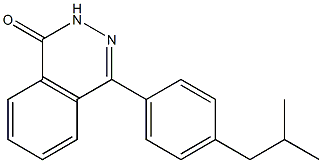 4-[4-(2-methylpropyl)phenyl]-1,2-dihydrophthalazin-1-one 구조식 이미지