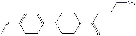 4-[4-(4-methoxyphenyl)piperazin-1-yl]-4-oxobutan-1-amine 구조식 이미지