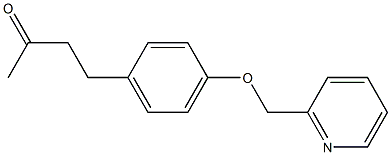 4-[4-(pyridin-2-ylmethoxy)phenyl]butan-2-one Structure