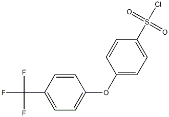 4-[4-(trifluoromethyl)phenoxy]benzene-1-sulfonyl chloride Structure