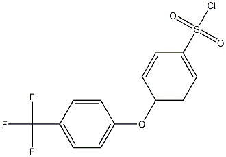 4-[4-(trifluoromethyl)phenoxy]benzene-1-sulfonyl chloride 구조식 이미지