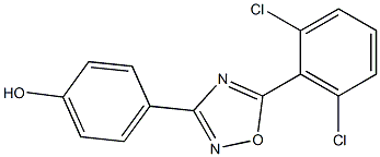 4-[5-(2,6-dichlorophenyl)-1,2,4-oxadiazol-3-yl]phenol Structure