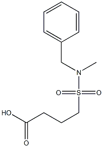 4-[benzyl(methyl)sulfamoyl]butanoic acid 구조식 이미지