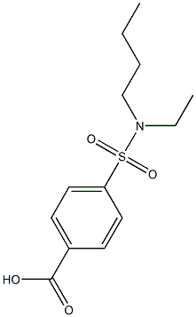 4-[butyl(ethyl)sulfamoyl]benzoic acid 구조식 이미지