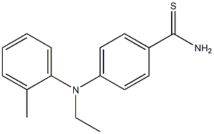 4-[ethyl(2-methylphenyl)amino]benzene-1-carbothioamide 구조식 이미지