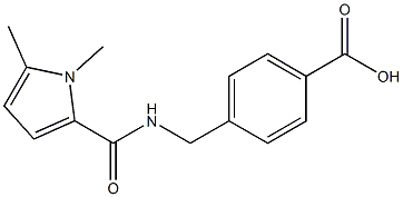 4-{[(1,5-dimethyl-1H-pyrrol-2-yl)formamido]methyl}benzoic acid Structure