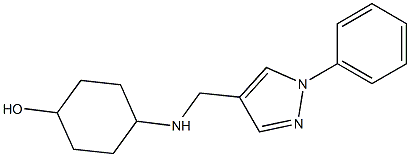 4-{[(1-phenyl-1H-pyrazol-4-yl)methyl]amino}cyclohexan-1-ol 구조식 이미지