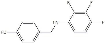 4-{[(2,3,4-trifluorophenyl)amino]methyl}phenol 구조식 이미지