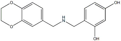 4-{[(2,3-dihydro-1,4-benzodioxin-6-ylmethyl)amino]methyl}benzene-1,3-diol Structure