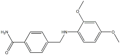 4-{[(2,4-dimethoxyphenyl)amino]methyl}benzamide Structure
