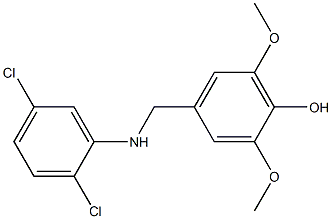 4-{[(2,5-dichlorophenyl)amino]methyl}-2,6-dimethoxyphenol Structure