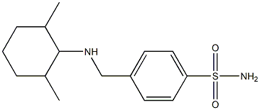 4-{[(2,6-dimethylcyclohexyl)amino]methyl}benzene-1-sulfonamide Structure