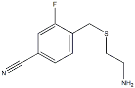 4-{[(2-aminoethyl)thio]methyl}-3-fluorobenzonitrile Structure