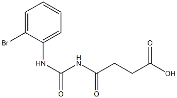4-{[(2-bromophenyl)carbamoyl]amino}-4-oxobutanoic acid Structure