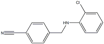 4-{[(2-chlorophenyl)amino]methyl}benzonitrile Structure