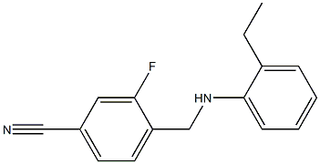 4-{[(2-ethylphenyl)amino]methyl}-3-fluorobenzonitrile Structure