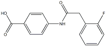 4-{[(2-fluorophenyl)acetyl]amino}benzoic acid Structure