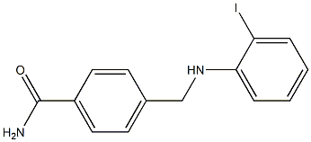 4-{[(2-iodophenyl)amino]methyl}benzamide Structure