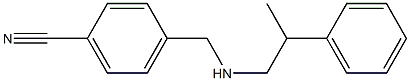 4-{[(2-phenylpropyl)amino]methyl}benzonitrile Structure