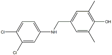 4-{[(3,4-dichlorophenyl)amino]methyl}-2,6-dimethylphenol Structure