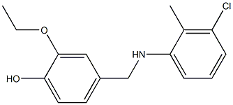 4-{[(3-chloro-2-methylphenyl)amino]methyl}-2-ethoxyphenol Structure