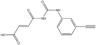 4-{[(3-ethynylphenyl)carbamoyl]amino}-4-oxobut-2-enoic acid Structure