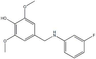 4-{[(3-fluorophenyl)amino]methyl}-2,6-dimethoxyphenol Structure