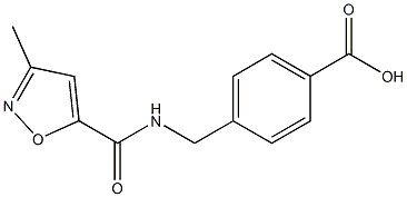 4-{[(3-methyl-1,2-oxazol-5-yl)formamido]methyl}benzoic acid Structure