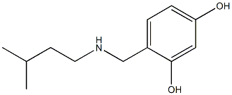 4-{[(3-methylbutyl)amino]methyl}benzene-1,3-diol Structure