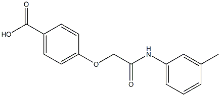 4-{[(3-methylphenyl)carbamoyl]methoxy}benzoic acid Structure