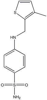 4-{[(3-methylthiophen-2-yl)methyl]amino}benzene-1-sulfonamide Structure