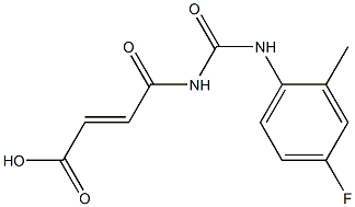 4-{[(4-fluoro-2-methylphenyl)carbamoyl]amino}-4-oxobut-2-enoic acid Structure