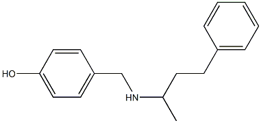 4-{[(4-phenylbutan-2-yl)amino]methyl}phenol 구조식 이미지