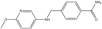 4-{[(6-methoxypyridin-3-yl)amino]methyl}benzamide 구조식 이미지