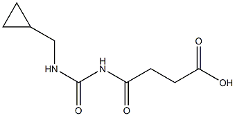 4-{[(cyclopropylmethyl)carbamoyl]amino}-4-oxobutanoic acid Structure