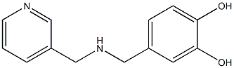 4-{[(pyridin-3-ylmethyl)amino]methyl}benzene-1,2-diol 구조식 이미지