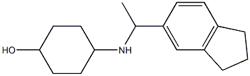4-{[1-(2,3-dihydro-1H-inden-5-yl)ethyl]amino}cyclohexan-1-ol Structure