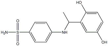 4-{[1-(2,5-dihydroxyphenyl)ethyl]amino}benzene-1-sulfonamide Structure