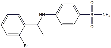 4-{[1-(2-bromophenyl)ethyl]amino}benzene-1-sulfonamide Structure