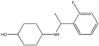 4-{[1-(2-fluorophenyl)ethyl]amino}cyclohexan-1-ol Structure