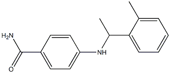 4-{[1-(2-methylphenyl)ethyl]amino}benzamide Structure