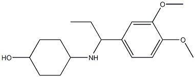 4-{[1-(3,4-dimethoxyphenyl)propyl]amino}cyclohexan-1-ol Structure