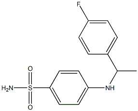 4-{[1-(4-fluorophenyl)ethyl]amino}benzene-1-sulfonamide Structure